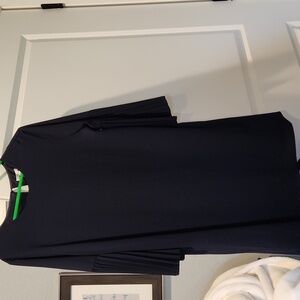 NWT - EST. 1946 Navy Blue Shift Dress with Pleated Bell Sleeves - Size L